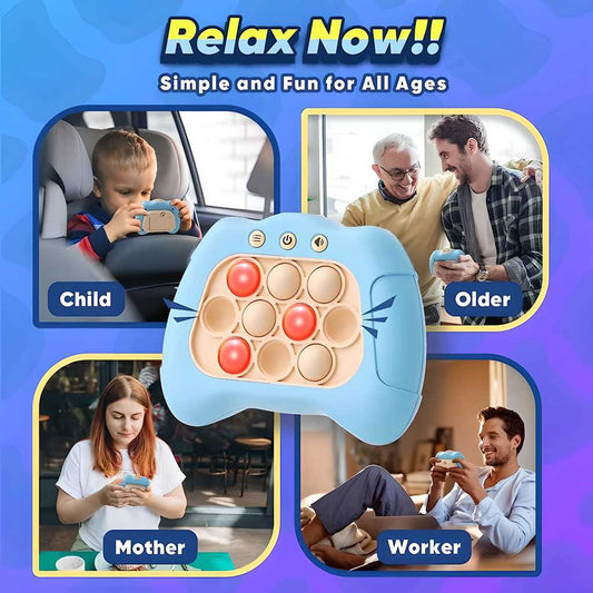 Bubble Pop Fidget Toy - Electronic Quick Push Game Console